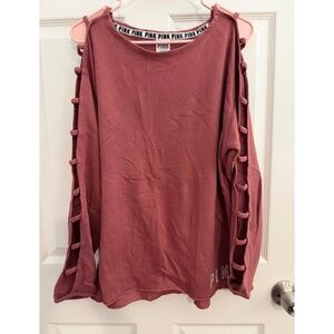 VS PINK Lattice Sleeve Top